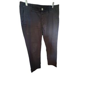 Men's Bonobos Straight Fit Blue Plaid Lined Pockets Washed Chinos Sz‎ 33/30